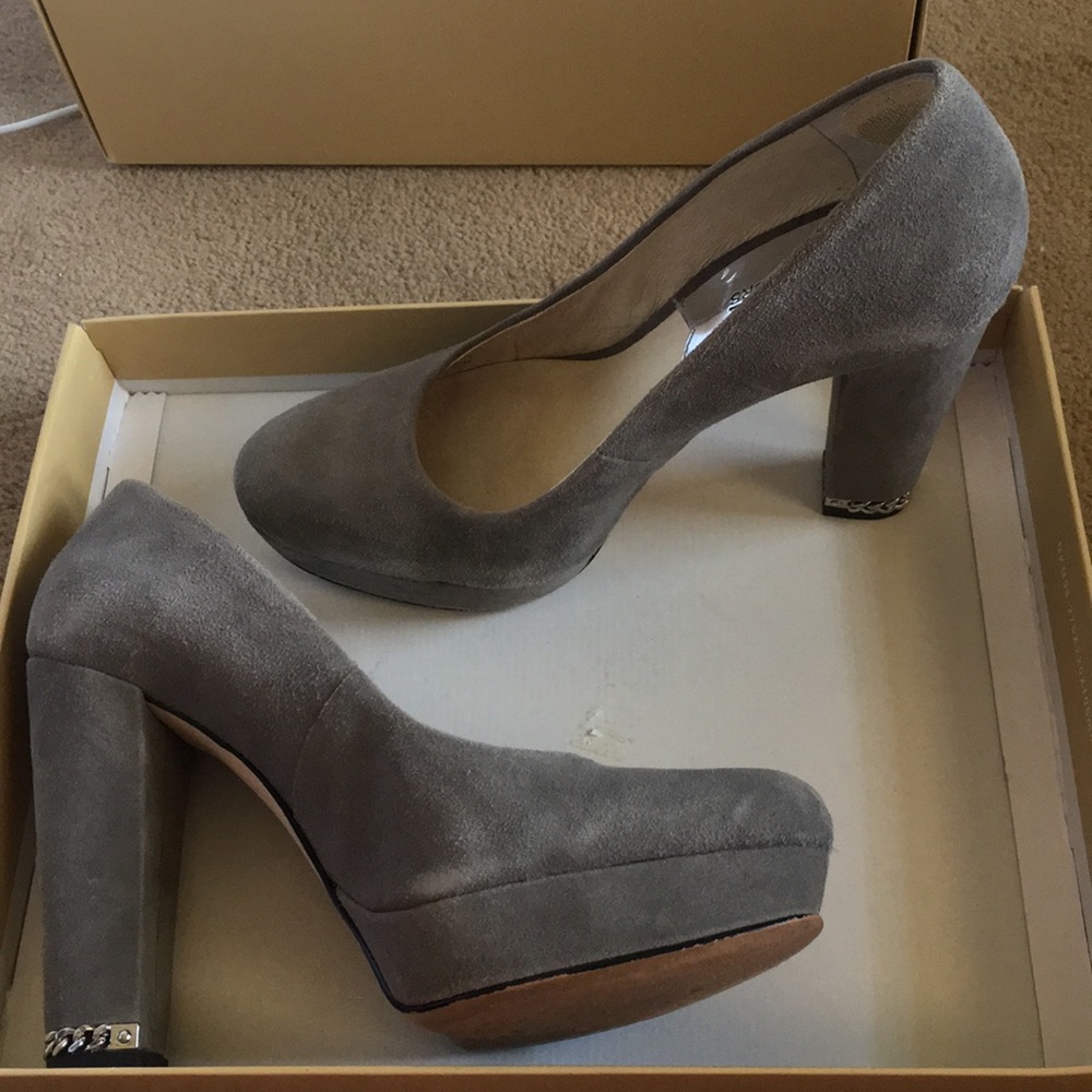 Grey Micheal Kors Heels
